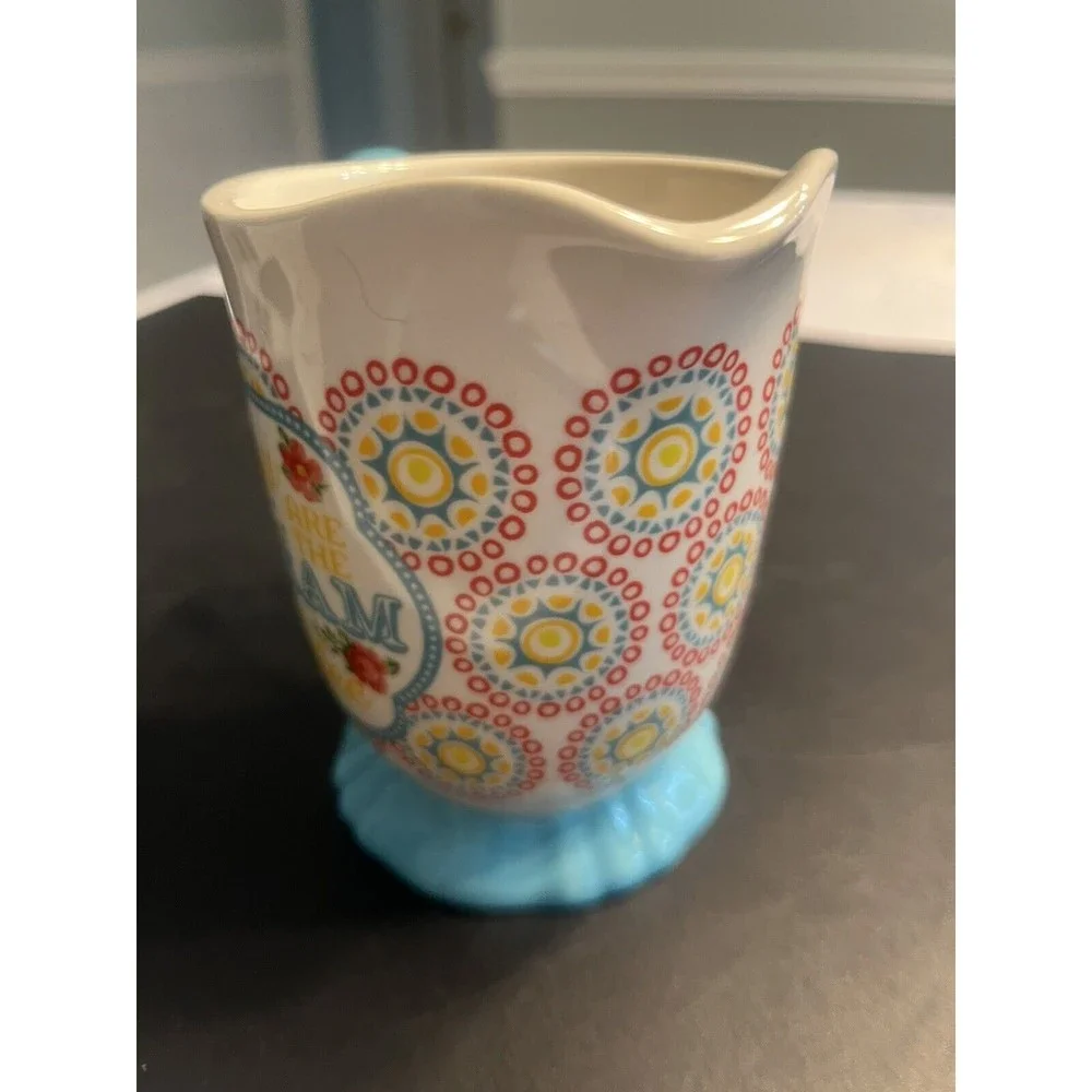 Pioneer Woman Hyacinth Footed Creamer Pitcher 